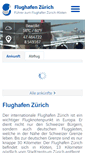 Mobile Screenshot of flughafenzurich.net