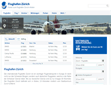 Tablet Screenshot of flughafenzurich.net